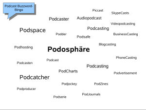 Podcast Buzzword-Bingo