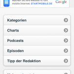 podcast.de - Mobile Seite