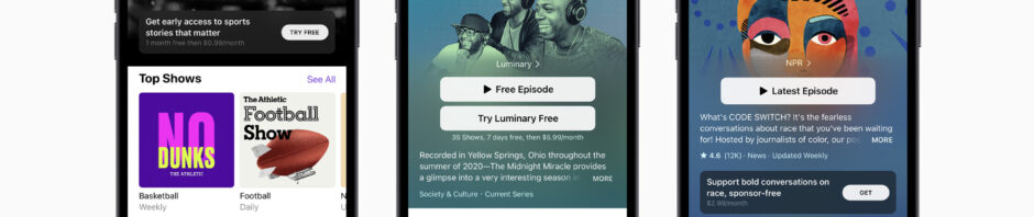 Apple Podcasts Subscriptions auf podcast.de Screenshot